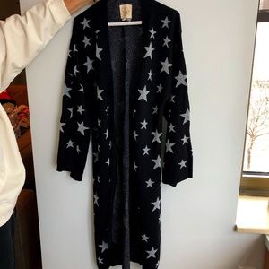 Chaser Starred Long Cardigan